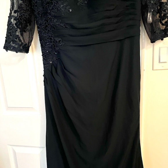 Navy Blue Lace Wedding/holiday/gala Dress - Picture 6 of 12